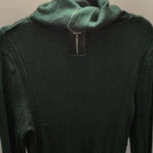 Ashley Stewart Deep Green Cowl Neck Sweater